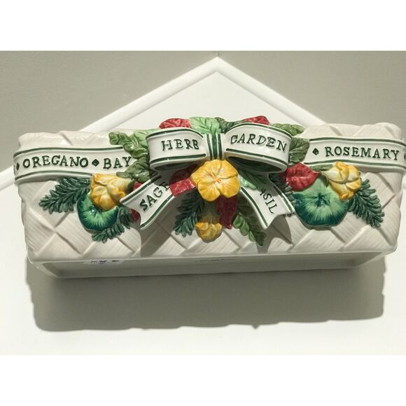 Fitz and Floyd Other - Fitz & Floyd Herb Planter: 1990's Ceramic Planter